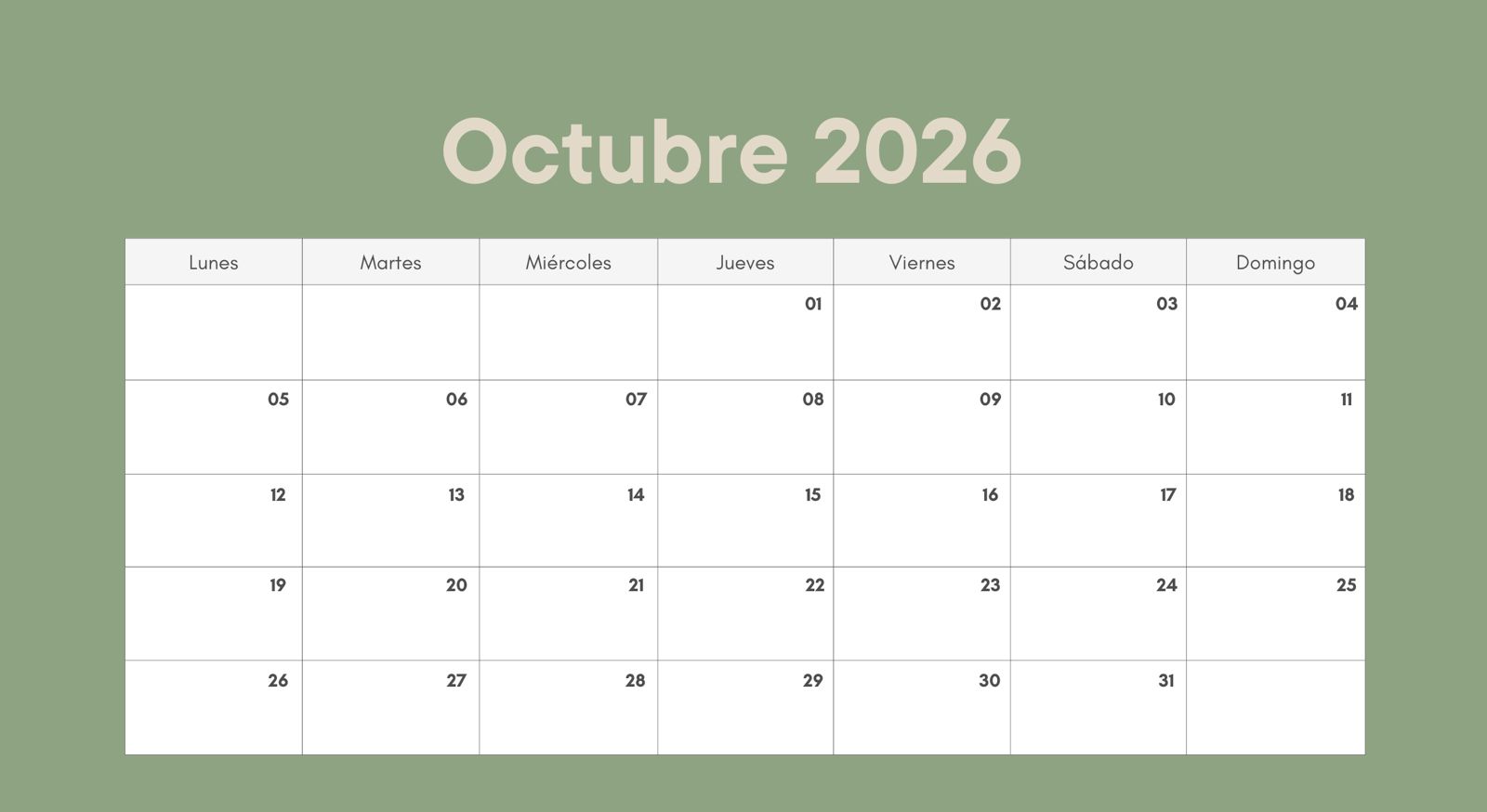 Octubre 2025